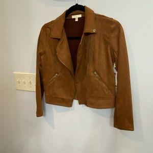 Brown suede jacket